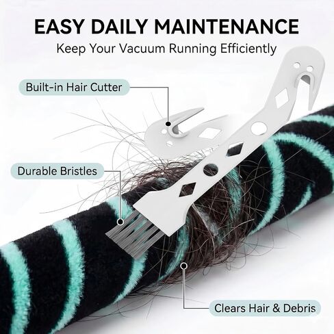 2pcs AZ4002 Roller Brush for Shark PowerDetect Upright Vacuum AZ4000 AZ3901 | AZ4000C AZ4002W and part #468FP4000; includes 2 brushrolls, 2 odor neutralizer cartridges & 1 cleaning tool for upkeep in Kuwait