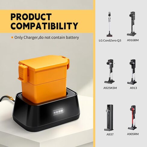 Remate Fast Charging Dock Compatible with LG CordZero A9 A9K-CORE A9T-Ultra Q3 Series Vacuum Cleaner, Replacement Charger Base for EAC63382201 Battery in Kuwait
