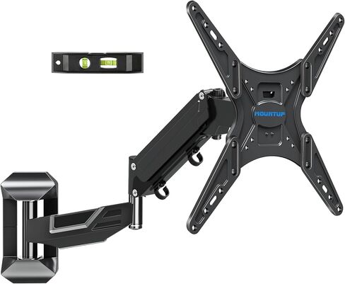 MOUNTUP Full Motion TV Wall Mount for Most 26-50 Inch TVs, Max VESA 300x300mm Wall Mount TV Bracket with Swivel Tilting Extension Level Adjustment for LED LCD Flat Curved TVs Up to 53 LBS MU0018 in Saudi Arabia