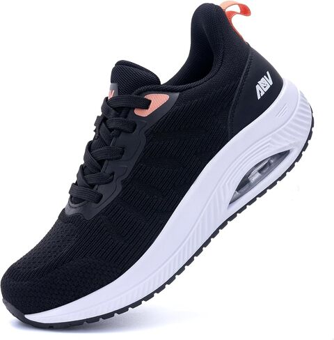 RomenSi Women's Arch Support Walking Shoes for Plantar Fasciitis | Orthotic Sneakers Tennis Shoes for Bunions Flat Feet, Foot Relief Cushion Rocker Sole, Great for Daily Gym Walks in Kuwait