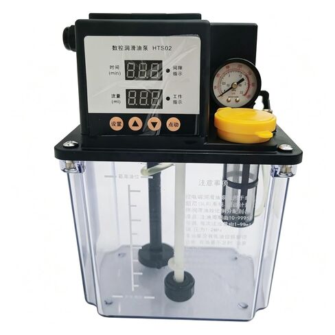 110V Automatic Lubrication Pump 2L, CNC Machine Oil Pump with Dual Digital Display & Dual Timer, Programmable 1-99ml Flow & 10-999min Interval, Electric Oiler Lubricator for Gear/Guide Rail in Kuwait