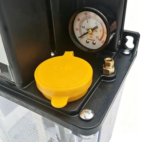 110V Automatic Lubrication Pump 2L, CNC Machine Oil Pump with Dual Digital Display & Dual Timer, Programmable 1-99ml Flow & 10-999min Interval, Electric Oiler Lubricator for Gear/Guide Rail in Kuwait