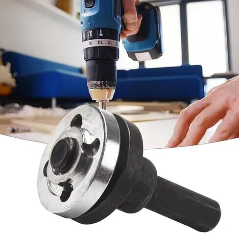 5Pcs Angle Grinder Adapter Attachments, Electric Drill Angle Grinder Connecting Rod Set, Metal Adapter, Suitable for 10 mm Hand Drill Models (10mm) in Kuwait