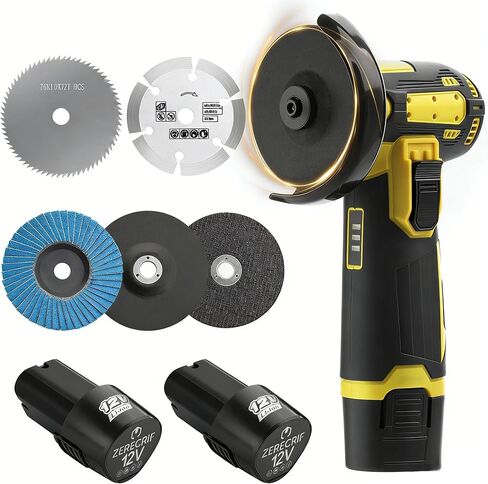 4000mah Battery Angle Grinder Tool, 19500RPM Cordless Angle Grinder with battery, Small Portable Angle Grinder, Cordless cut off tool,Brushless Handheld Angle Grinders in Saudi Arabia