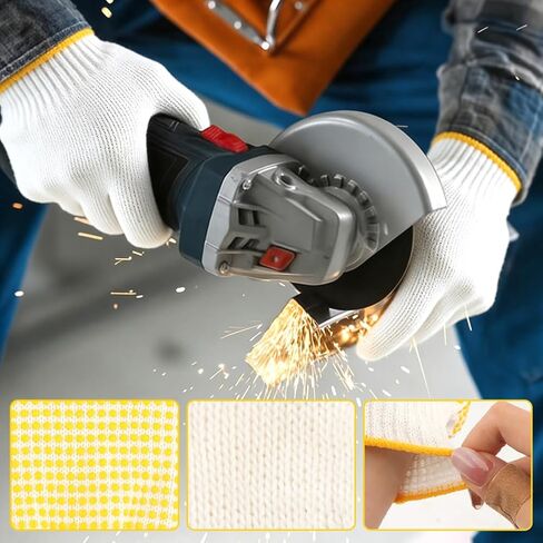 Angle Grinder Adapter for Drill,10-Piece Drill to Angle Grinder Adapter Conversion Kit with 6mm,10mm Mandrel, Flange Nuts, Spanner & Gloves for DIY Grinding, Polishing, Sharpening​ in Kuwait