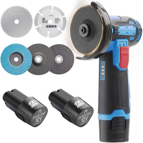 4000mah Battery Angle Grinder Tool, 19500RPM Cordless Angle Grinder with battery, Small Portable Angle Grinder, Cordless cut off tool,Brushless Handheld Angle Grinders in Kuwait