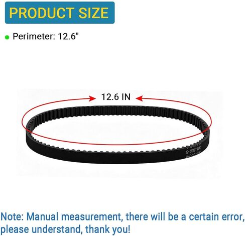 2-Pack 514494001 Sander Drive Belt for Ryobi R2740 Ridgid R27401 | Rubber Compound, Heat-Resistant, Belt Sander Drive Part, Electric Sander Replacement Belt in Kuwait