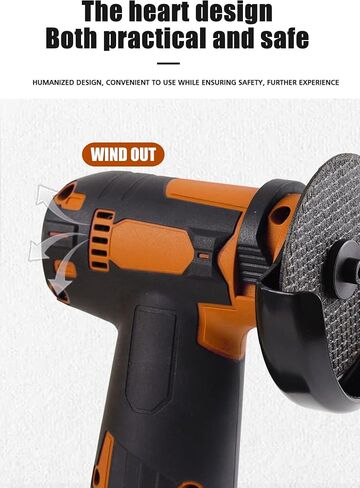 Hancaner 12V Angle Grinder, Power Tools, Grinder Tool, Cordless Brush with 2PCS 1300mAh Battery, Wireless Lightweight Compact Design Ergonomic for Metal, Tile, Concrete Cutting (6 Pcs Cutting Disc) in Kuwait