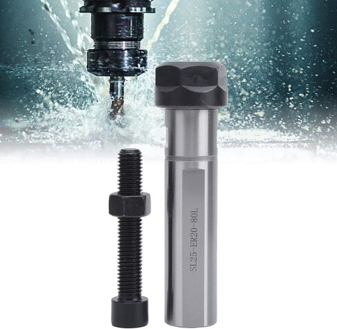 SL25 ER20 80L Lathe, Telescopic Straight Shank Tool Holder, High Speed Steel, for Deep Hole Processing on CNC Lathes and Milling Machines in Kuwait