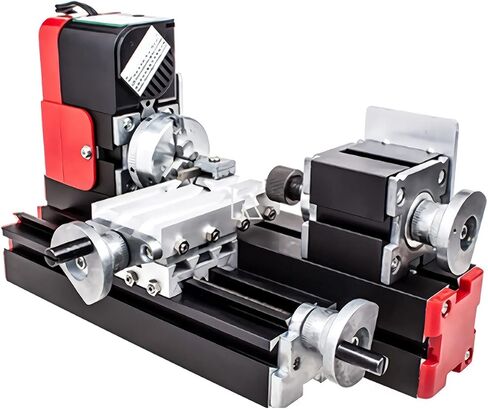 Mini Lathe Machine 12V Miniature Metal Multifunction Lathe Machine DIY 20000Rev/Min 45 135Mm 24W Tool CNC Motorized Lathe Machine in Kuwait
