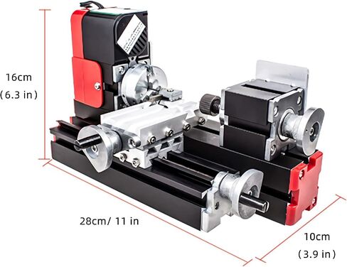 Mini Lathe Machine 12V Miniature Metal Multifunction Lathe Machine DIY 20000Rev/Min 45 135Mm 24W Tool CNC Motorized Lathe Machine in Kuwait