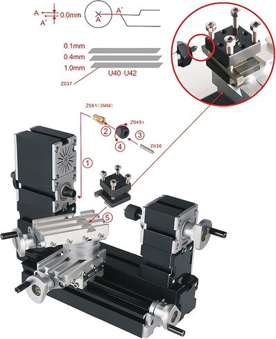 Mini Lathe Machine 12V Miniature Metal Multifunction Lathe Machine DIY 20000Rev/Min 45 135Mm 24W Tool CNC Motorized Lathe Machine in Kuwait