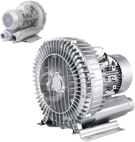 Regenerative Blower High-Pressure Vortex Ring Phase Blower Industrial Vacuum Pump,High-Pressure Single Phase Regenerative Vortex Blower - 250W/0.35HP Industrial Vacuum Air Pump for Sewage Ae in Kuwait