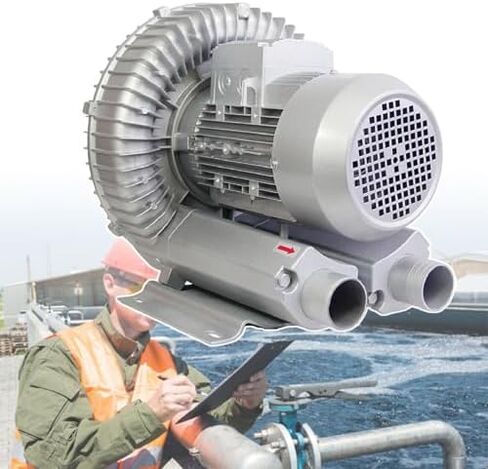 Regenerative Blower High-Pressure Vortex Ring Phase Blower Industrial Vacuum Pump,380V 1.1KW Three Phase Regenerative Blower - High-Pressure Industrial Vacuum Pump, Large Airflow Turbine Blo in Kuwait