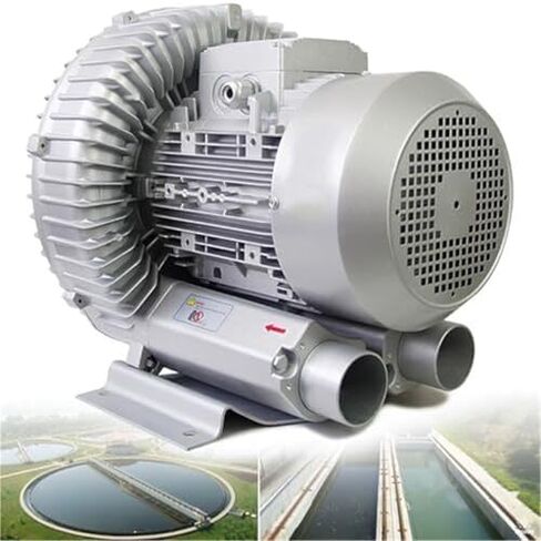 Regenerative Blower High-Pressure Vortex Ring Phase Blower Industrial Vacuum Pump,High-Pressure Vortex Regenerative Blower for Sewage & Aquarium Aeration, 750W Side Channel Blower for Fish P in Kuwait