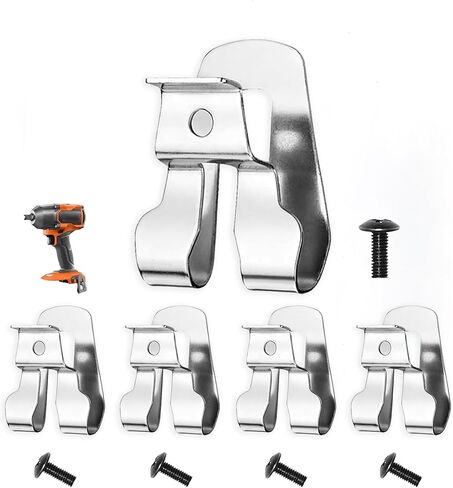 5 Pack 633586002 Belt Clip Hook Compatible with Ryobi and Ridgid 18V Tools 636181001 Replacement Drill Belt Clip Hook with Screws for Ryobi in Kuwait