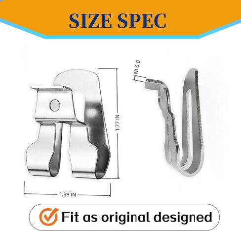 5 Pack 633586002 Belt Clip Hook Compatible with Ryobi and Ridgid 18V Tools 636181001 Replacement Drill Belt Clip Hook with Screws for Ryobi in Kuwait