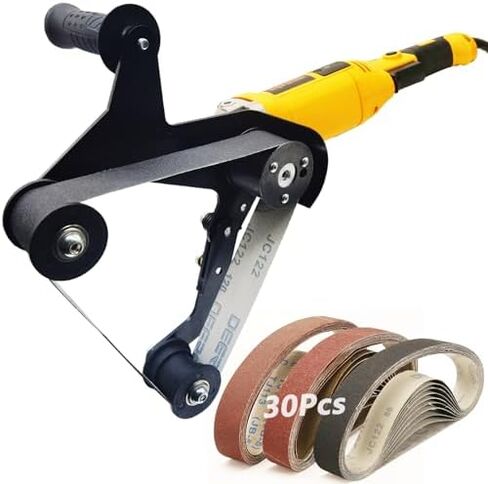 Pipe Tube Polisher Sander,1280W High-Power Industrial Grade Pipe Belt Sander with 6 Variable Speeds,Professional Polishing Tools for Grinding, Polishing,and Rust Removal(45Pcs Belts). in Kuwait