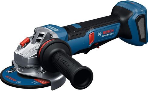 BOSCH GWS18V-11PSN 18V Angle Grinder w/Powerful Brushless Motor, 6-Speed Variable Control, for 4-1/2-5 In. Metal and Concrete Grinding and Cutting (Inc: Guards, Handle, Flange, and Nut; Bare Tool) in Kuwait