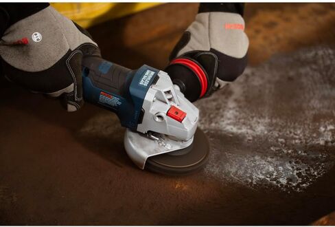 BOSCH GWS18V-11PSN 18V Angle Grinder w/Powerful Brushless Motor, 6-Speed Variable Control, for 4-1/2-5 In. Metal and Concrete Grinding and Cutting (Inc: Guards, Handle, Flange, and Nut; Bare Tool) in Kuwait