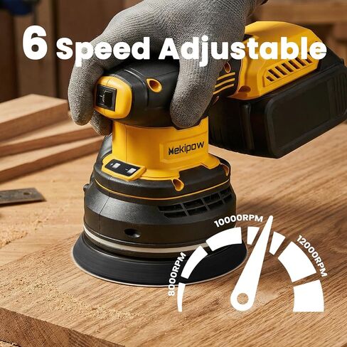 Cordless Brushless Random Orbital Sander compatible with Dewalt 20V Battery in Kuwait