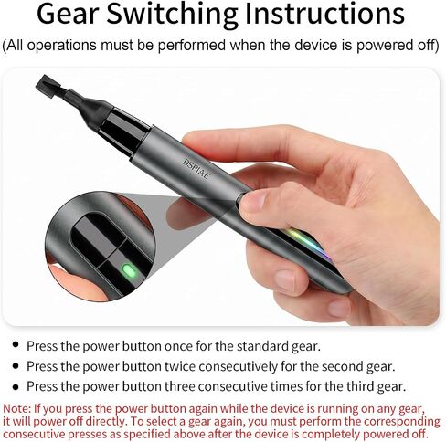 Iesooy for DSPIAE PRO Reciprocating Electric Sanding Pen, 5-Speed and USB Charging with LED Light, Multi-Purpose Power Tool, Mini Power Sander for Sanding, Polishing, Finishing, DIY Crafts in Kuwait
