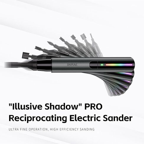 Iesooy for DSPIAE PRO Reciprocating Electric Sanding Pen, 5-Speed and USB Charging with LED Light, Multi-Purpose Power Tool, Mini Power Sander for Sanding, Polishing, Finishing, DIY Crafts in Kuwait