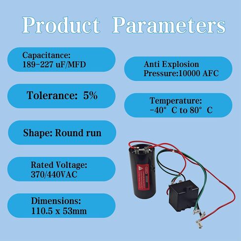 CSRU2 Hard Start Kit for Air Conditioner 5-2-1 HVAC Compressor Saver | Hard Start Kit for 3/12 to 5 Ton Units, Pre-Wired Design & Compact Mounting - OEM Replacement in Kuwait