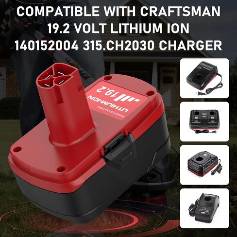 2 Packs Upgraded to 8000mAh Diehard 19.2V C3 Battery Compatible with Craftsman 19.2 Volt Batteries Lithium ion 315.pp2011 315.pp2020 315.113753 130279005 1323903 11375 315.115410 in Kuwait
