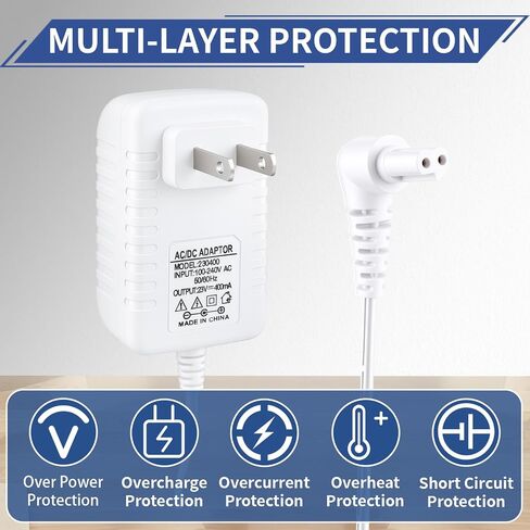23V Charger for Black & Decker Dustbuster Cordless Vacuum HHVK515J00FF, CHV1410L32, BHFEA520J, Replacement Power Supply with 1.65M/5.41FT Cable, Overcharge Protection AC/DC Adapter (5.41ft) in Kuwait