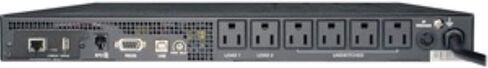 Eaton Tripp Lite SMART500RT1U SmartPro 500VA 1U حامل UPS 300W AVR | 6 منافذ، بطارية قابلة للاستبدال، سلك بطول 10 أقدام، 567 جول، ضمان لمدة 3 سنوات in Kuwait