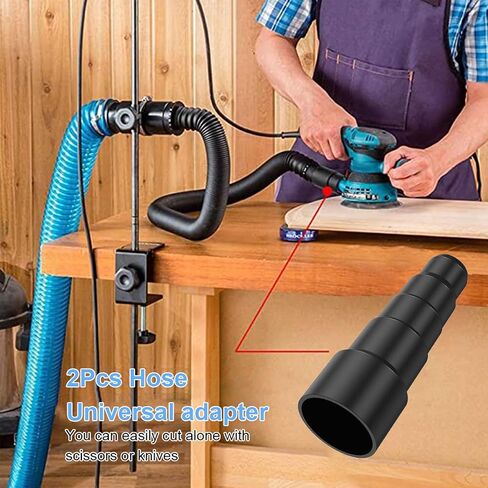 2 Pcs Universal Vacuum Cleaner Hose Adapter Kit 5-layer Vacuum Hose Connector 23mm 30mm 34mm 42mm 50mm Lightweight Reusable Cleaning Adapters Brush Suction Head Connector in Kuwait