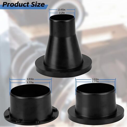4 Inch Magnetic Dust Collection Quick Connect Kit, N52 Magnets, Dual Gasket | Strong N52 magnets and dual rubber gaskets help reduce air leaks and switch one 4-inch dust hose between woodworking machines in Kuwait