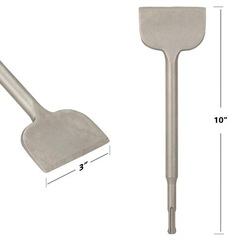 Berserker SDS-Plus Shank Scaling Chisel,3 x 10 in. Ceramic Tile Removal Bit | Alloy Steel Scraping Chisel for Cement Thinset Mortar, Compatible with All SDS Plus Rotary Hammer Drill in Kuwait