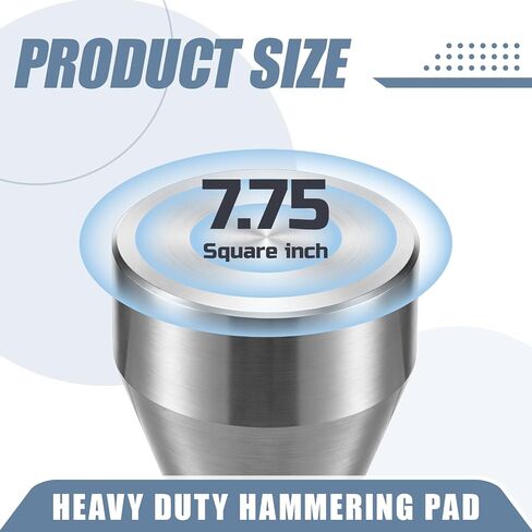 Ground Rod Driver Tool, Heavy Duty Steel Hammer Driver Cap for 1/2", 5/8" and 3/4" Grounding Rods, Precision Tapered Installation Tool for Electricians, Fence Posts, Stakes and Outdoor Project in Kuwait