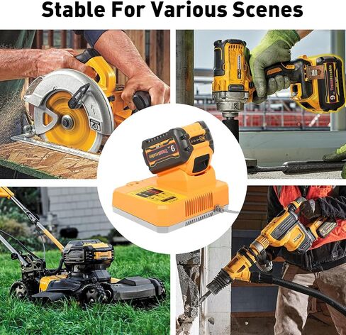 Replacement for Dewalt 60V Battery & DCB118 Fast Charger Combo | Delivers 9Ah at 20V / 3Ah at 60V, Compatible with Dewalt 60V Batteries & Cordless Power Tools in Kuwait
