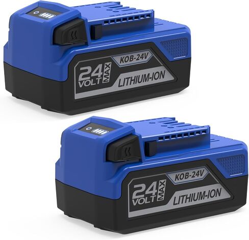 2Packs 24V 6.0Ah Replacement for Kobalt 24V Battery KB624-03 KB524-03 KB424-03 KB224-03 in Kuwait