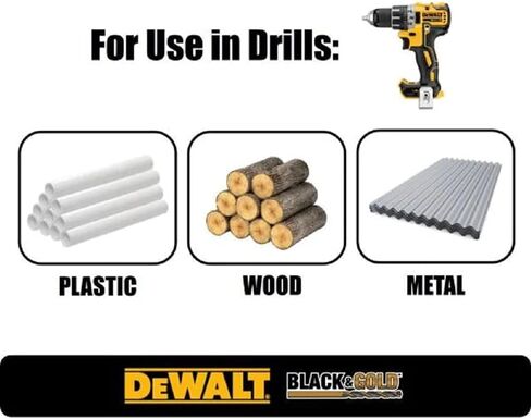 Bundle of DEWALT Screwdriver Bit Set, Impact Ready, FlexTorq, 40-Piece (DWA2T40IR) + DEWALT Drill Bit Set, 3-Flats Shank,14-Piece, 135 Degree Split Point, for Plastic, Wood and Metal (DWA1184) in Kuwait