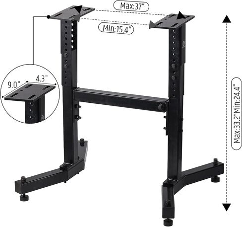 225-Pound Capacity Wood Lathe Stand, Adjustable Height & Length, Sturdy Construction for Professional Woodworkers & Hobbyists in Kuwait