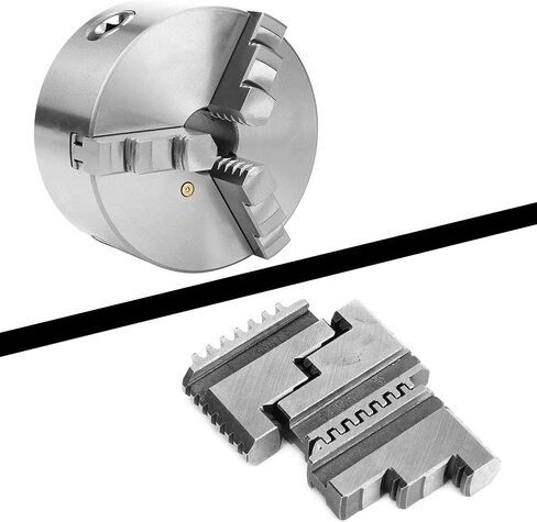 3pcs Inside Jaw Chuck, 5 Inch Lathe Chuck Jaws Self Centering 20CrMnTi Metalworking Tool Chucks, Lathe Drilling Inside Jaw Foot in Kuwait