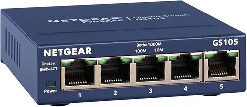 محول NETGEAR 16-Port Gigabit Ethernet غير مُدار (GS116NA) - سطح المكتب أو الحائط، وحماية محدودة مدى الحياة in Kuwait