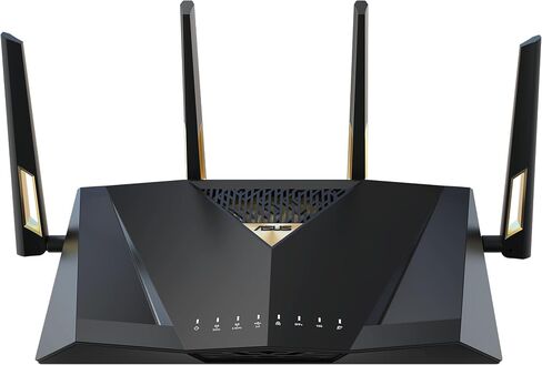 ASUS AX6000 Dual Band WiFi 6 Gaming Router, 8 Ports, Lifetime Security, Adaptive QoS in Saudi Arabia