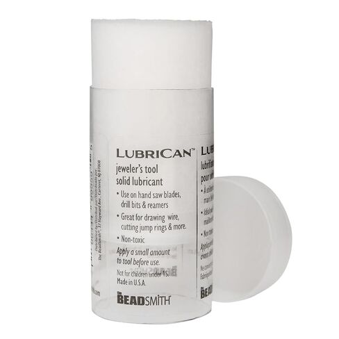 The Beadsmith LubriCan – Non-Toxic Jeweler’s Tool Lubricant – Solid White 1.6OZ Push Tube for Hand Saws, Drill Bits, and Reamers - Protects and Enhances Tools – Easy Application in Kuwait