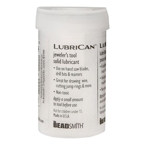 The Beadsmith LubriCan – Non-Toxic Jeweler’s Tool Lubricant – Solid White 1.6OZ Push Tube for Hand Saws, Drill Bits, and Reamers - Protects and Enhances Tools – Easy Application in Kuwait