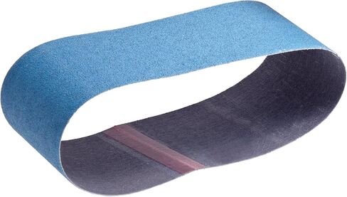 Norton NorZon Plus 3X Portable Abrasive Belt, Zirconia Alumina, 3" Width x 18" Length, Grit 80 (Pack of 5) in Kuwait