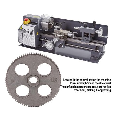 Metal Mini Lathe Gear T80, 80 Teeth 12mm ID 83mm OD 8mm Thickness Gear, Replacement Gear for MX 210 WM-210 8x16 220x400 220x600 220x750 Lathes in Kuwait