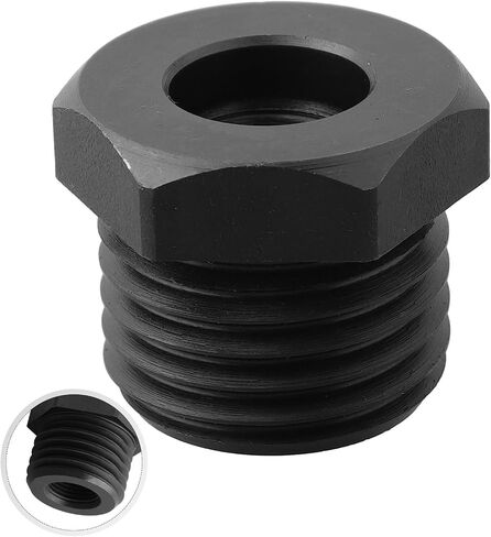 Wood Lathe Chuck Adapter 33X3.5mm -18X1.5mm Screw Thread Spindle Converter For Wood Turning Tools Metal Black 32Mm Length in Kuwait