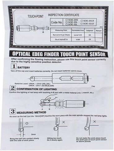 Genuine New Precision Electronic Edge Finder Beep LED Milling Fit for CNC Lathe OEM-Quality Replacement Part in Kuwait