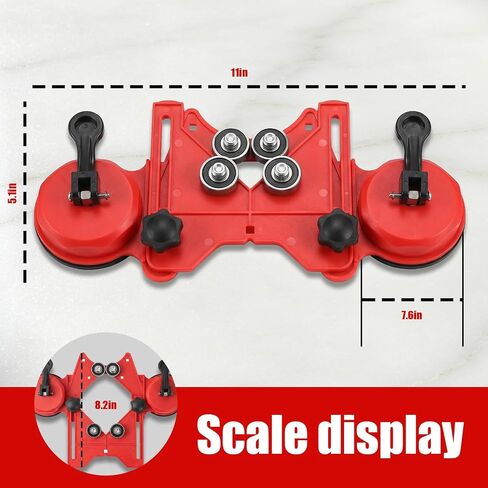 Diamond Hole Saw Kit, 10 Pcs Tile Hole Saw Kit with Double Suction Cup Guide, 6-45 mm Dry/Wet Drill Bits Set for Ceramic, Glass, Porcelain, Marble, Granite. in Kuwait
