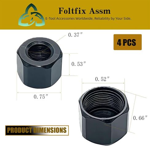 48-68-0031 Replace for Milwaukee 2485-20 2486-20 2723-20 2784-20 5192 | 5194 5196 1/4'' 6.35mm Collet Nut 5192-2 5196-2 Die Grinders（4 pcs） in Kuwait